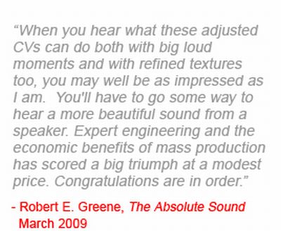nice review von Robert E. Greene aus der Absolute Sound March 2009 .