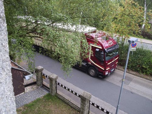 Palettenweise Klipsch Lautsprecher in der Anlieferung vor unserer Tür in 31008 Elze .